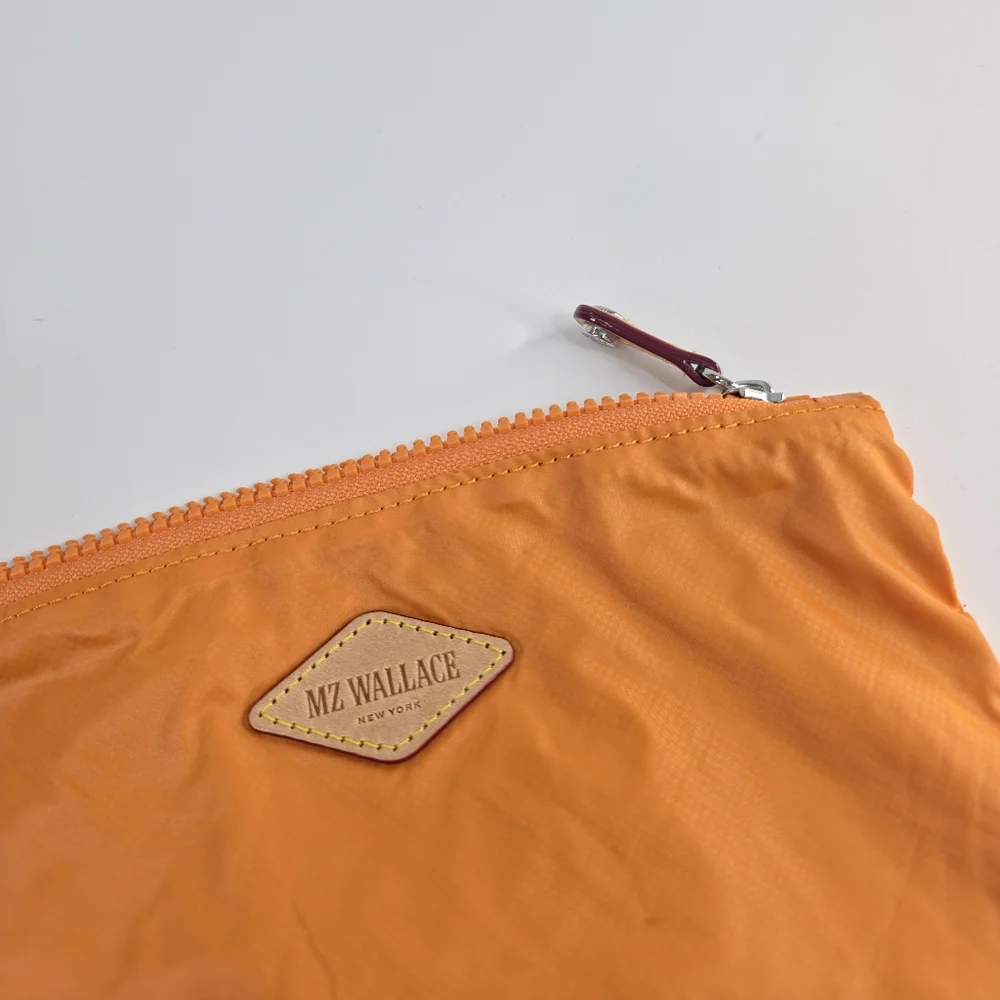 MZ Wallace Small Bag Insert Accessory Pouch Orange 8.5
